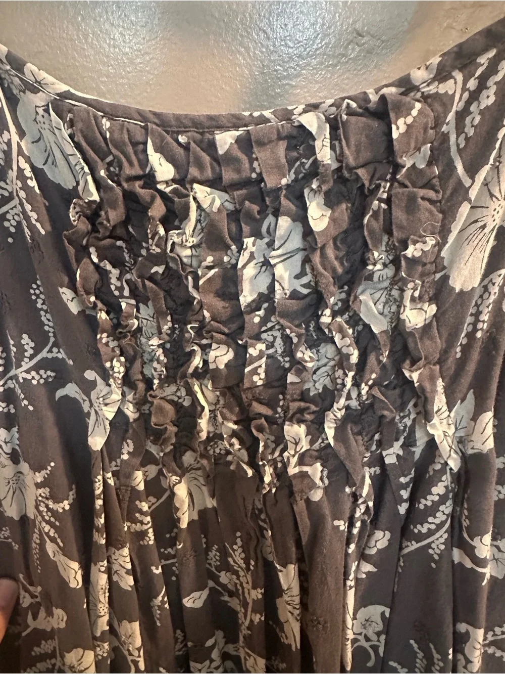 GAP Gray Floral Smocked Sundress Summer Dress Size 8